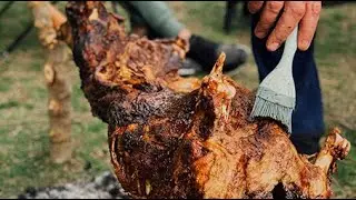 Jagnje na drvenom raznju (Lamb on the spit) Australia