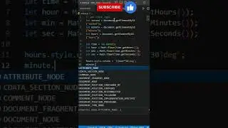 Web Clock with html, css and Javascript part 2 #programmerd #shorts