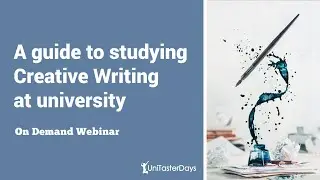Introducing Creative Writing courses at University - including what to expect! | UniTaster On Demand