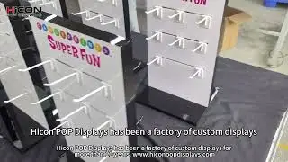 Customized 2-way tabletop #displaystand made by Hicon POP Displays Ltd  #displayracks