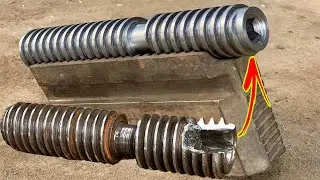 Lathe Machine New Operating Screw Thread Making | 4 Jaw Independent Chuck Screw Manufacturing