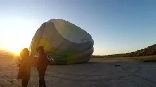 Полет на воздушном шаре Арины и Саши