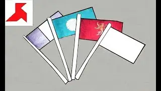 DIY 🎌 - How to make a FLAG on a stick of A4 paper