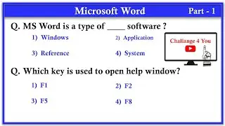 Top 100 MS Word mcq questions and answer | Microsoft Office Mcq 