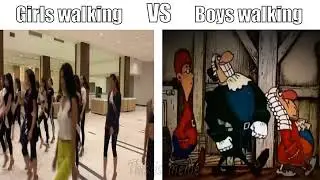 Girls walking vs Boys walking (Doctor Livesey)
