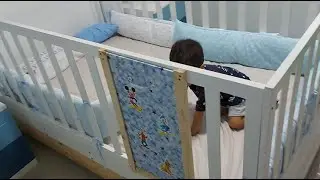 Crea una puerta para la cama cuna de tu hijo