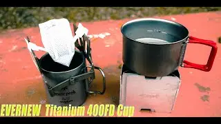 ultralight Titanium solo hiking cup ( EVERNEW  Titanium 400FD Cup) - Product lookup エバニュー