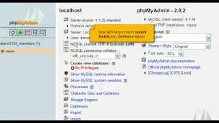 Inserting fields into database table with phpMyAdmin