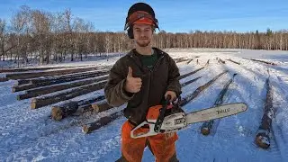 Building My Log Home Pt. 2 - Its Time to Start Building