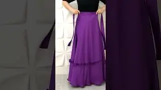 Wrap skirt sewing 