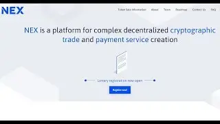 Как зарегистрироваться в NEX лотерею Neonexchange(NEX) ico