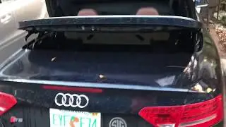 Audi A5 Cabriolet Trunk Boot Leak solved