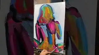 Картина для интерьера акрилом, которую ты точно сможешь повторить