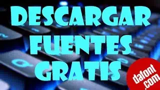 COMO DESCARGAR FUENTES O TIPOS DE LETRA PARA PHOTOSHOP O PARA CUALQUIER PROGRAMA