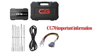 CG70 importan information