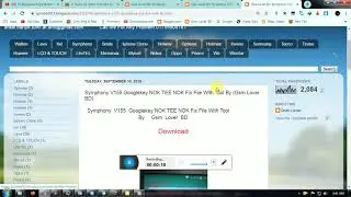 Symphony V155 Googlekey NOK TEE NOK Fix File With Tool By Gsm Lover BD