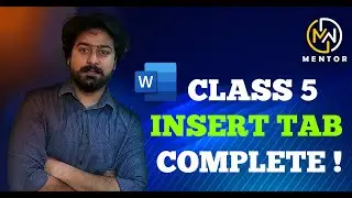 MS Word Insert Tab: Complete Urdu Tutorial class 5