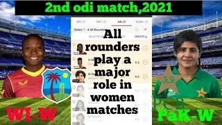 WI-W vs PK-W Dream11 Team | wi-w vs pk- w 2nd odi match dream11| West indies Women vs Pakistan Women