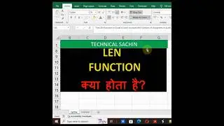 Mastering Excel's LEN Function: Counting Characters Made Simple || LEN function || count number