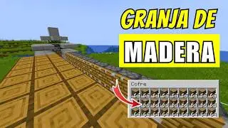 Granja de MADERA AUTOMATICA (Muy Fácil) - Tutorial Minecraft