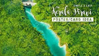 Easy Kerala Piravi Poster/ Card Idea #kerala