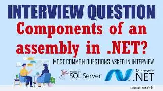 What are some of the components of an assembly in  NET