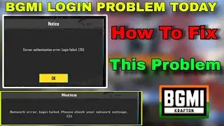 FIX BGMI LOGIN PROBLEM TODAY || Server Authentication error login failed (211)