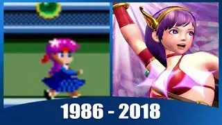 Evolution of Athena Asamiya from The King of Fighters (1986-2018)