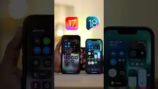iOS 17 Control Centre VS iOS 18 Control Centre 🔥🤯 