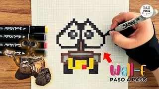 Como pintar a WALL-E en PIXEL ART – Tutorial paso a paso 