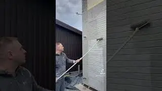 Цегла із штукатурки. Фасад #shorts