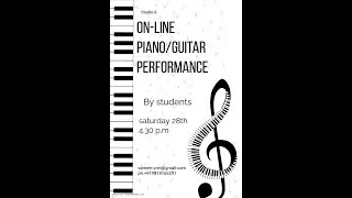 Live On-line performance by students of Studio-6