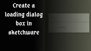 Create a dialog box with progress bar and text in sketchware