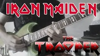 IRON MAIDEN - The Trooper Solo Guitar Cover HD