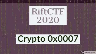 RiftCtf 2020 || Crypto 0x0007 || Fatal Kali