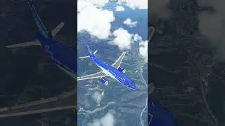 Azerbaijan Airlines Above clouds Realistic Graphics