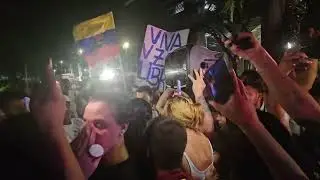 Así fue la atmósfera de los venezolanos🇻🇪, cuando revelaron los resultados fraudulentos🤬