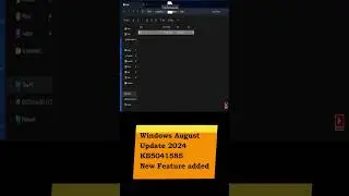 Windows August Update 2024 KB5041585 : New Features Added #windows11update #microsoftupdate #ytshots