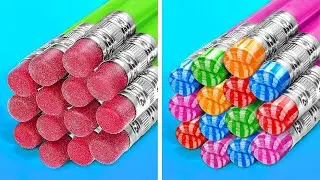 CRAZY WAYS TO SNEAK FOOD AND MAKEUP || Secret Snack And Candies! Funny Situations By 123 GO! Genius