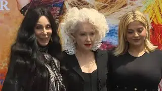 Cyndi Lauper TCL Chinese Theatre imprint ceremony Hollywood w/ Cher & Bebe Rexha (6-4-2024)