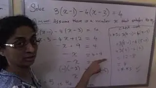Solving an equation- Example 3