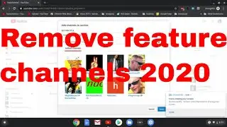 How remove featured channels from your YouTube account