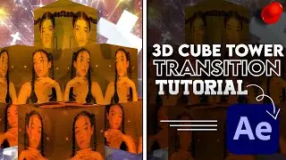 3D Cube Tower l after effects Tutorial