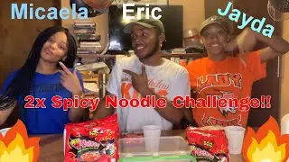 She drunk the Spicy Sauce!! |Spicy Noodle Challenge