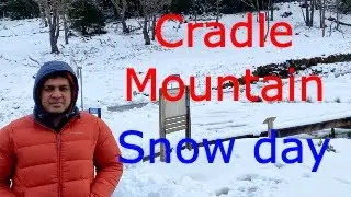 Cradle Mountain in a snow day, Tasmania, Australia