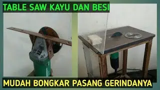 Cara membuat Table Saw dari gerinda tangan | ide kreatif | diy tools | kreatif TV