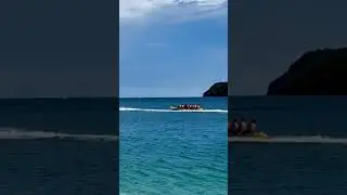 Banana Boat Ride in San Antonio Island in Gigantes #summer #nature #naturebeauty #summervibes #fyp