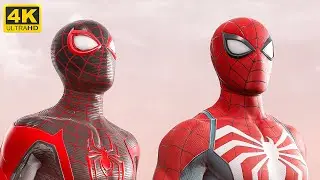 Spiderman New Suit & Miles Morales 2020 Suit Vs Sandman  |  Marvel’s Spider-Man 2 PC (4k 60fps)