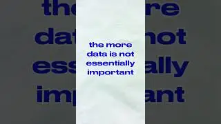 How High Quality Data is the Key to Building Better AI Models?🤖🧠 #deeplearning #ai #bigdata #shorts