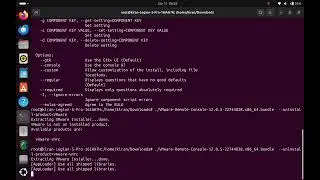 vmware remote console removal on ubuntu